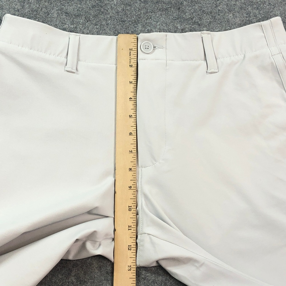 Under Armour Mens Shorts 32x8 Gray Athletic Training Golf Stretch Flat Front - Picture 8 of 13